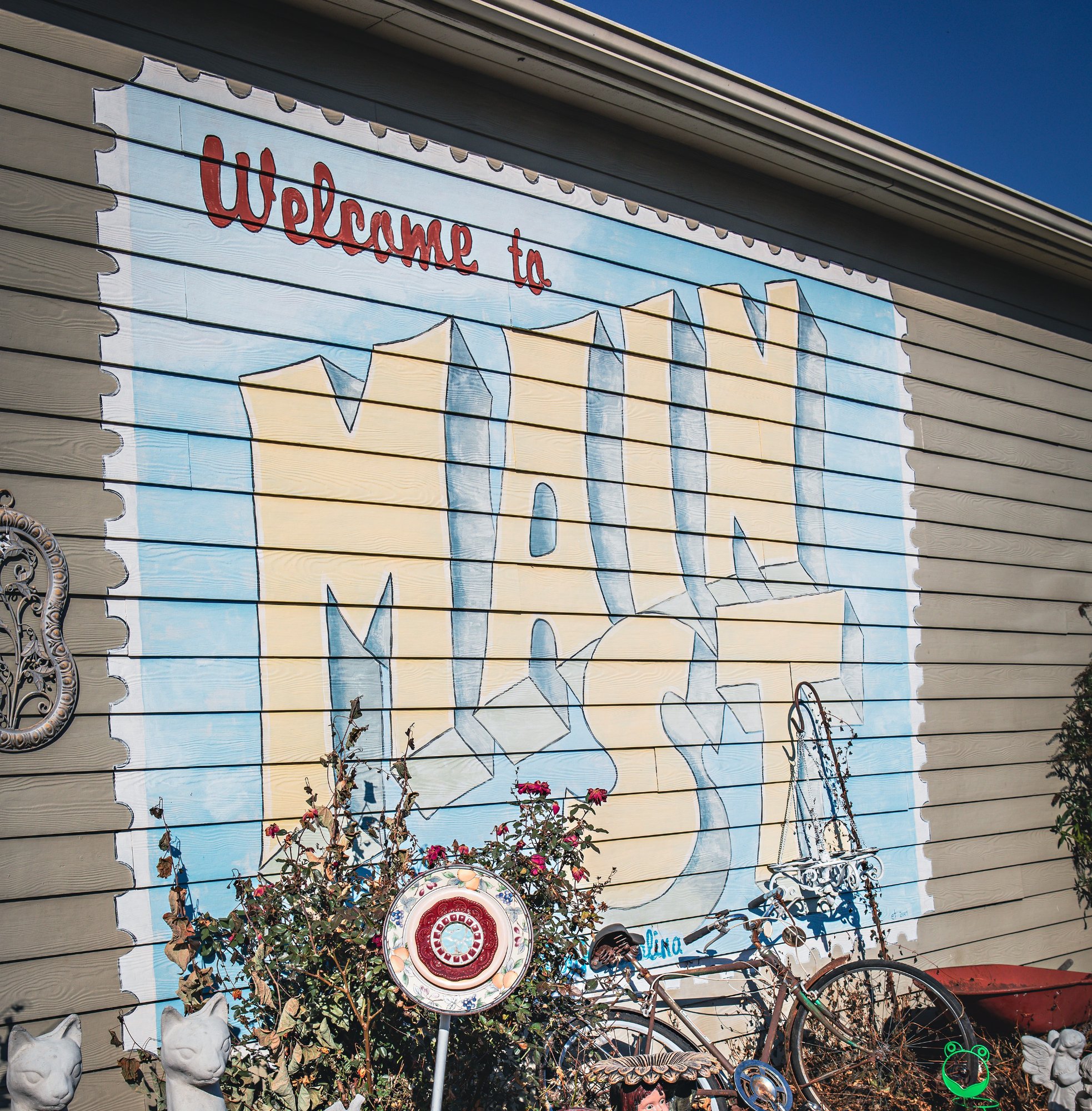 Welcome to Main Street mural in downtown Weaverville, NC